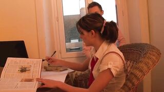 Homemade Anal Lessons For This Dark Haired Teenagers # three