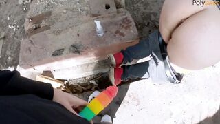 Incredible Sexy sluts nailed her BF on an abandoned vehicle ...