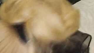 Blonde Cougar plowed first Timer into front of a Camera