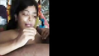 Sexual Punjab cheating housewife sucking off her boss huge cock