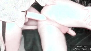 Anal fake-dick nailed