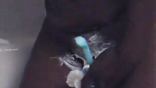 Turned On bro is given a suck on dick inside the restroom