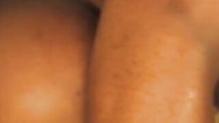 Thick irresistible black bitch ride a ebony dick and creamed