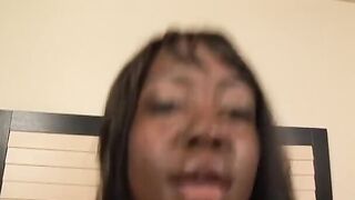 A fine butt woman ride a rock rough cock inside bed