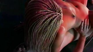 Goddess ebony sex-bomb takes long penis