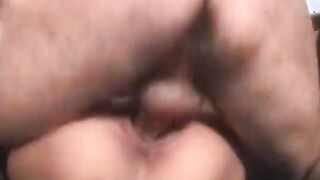 Short haired oriental slut has interracial sex with white stud