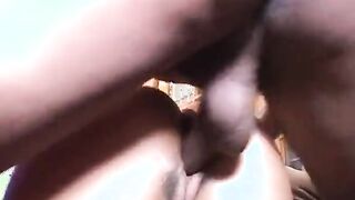 Crazy Hot african can handle 2 rough tools like a professional