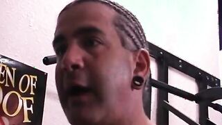 Freaky stud bangs adorable Bae into the gym after licking her pussy