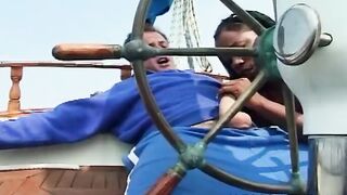 Nice black hoe pounded outside with long cock
