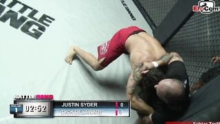 Slender turkish dark hair 18 year old fucks inside a boxing ring