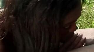 African whore is taking it deep into the butt