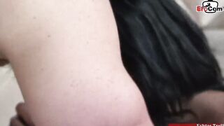 Big Tit tattooed ebony haired Goddess gets her pierced vagina screwed