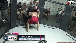 Slender turkish dark hair 18 fucks into a boxing ring