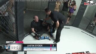 Slender turkish dark hair 18 fucks into a boxing ring