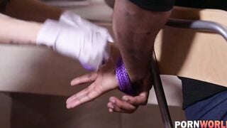 Slender Hungarian Sexy Tiffany Tatum Clothed-up like Maid Surprised Her boyfriend with Deep Throat FELLATIO