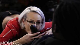 MOMxxx Long melons milf Angel Wicky cheating with Hot african stud big black cock anal sloppy oral sex and facial