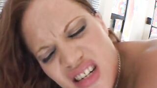 Foxy dark hair inside stilettos sex toys her smooth twat then fucks