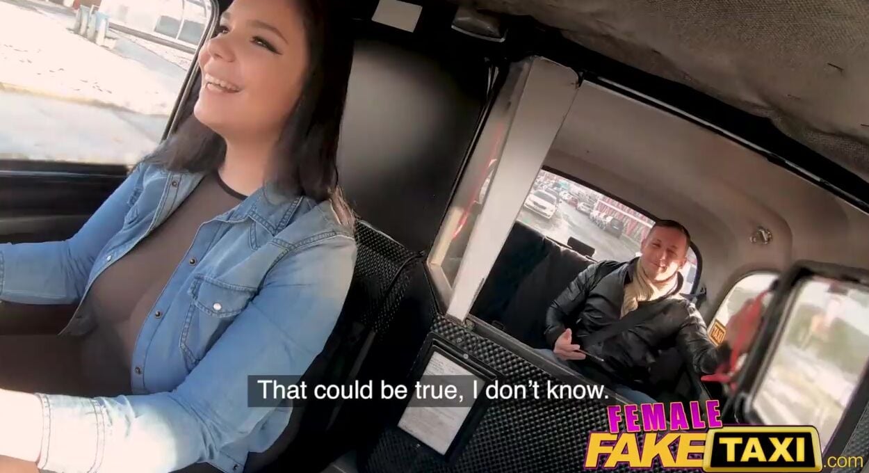 Sofia Lee in her taxi sex